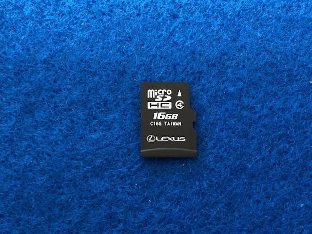 2016 LEXUS IS200 t NAVIGATION NAV MAP MICRO SD CARD OEM GENUINE