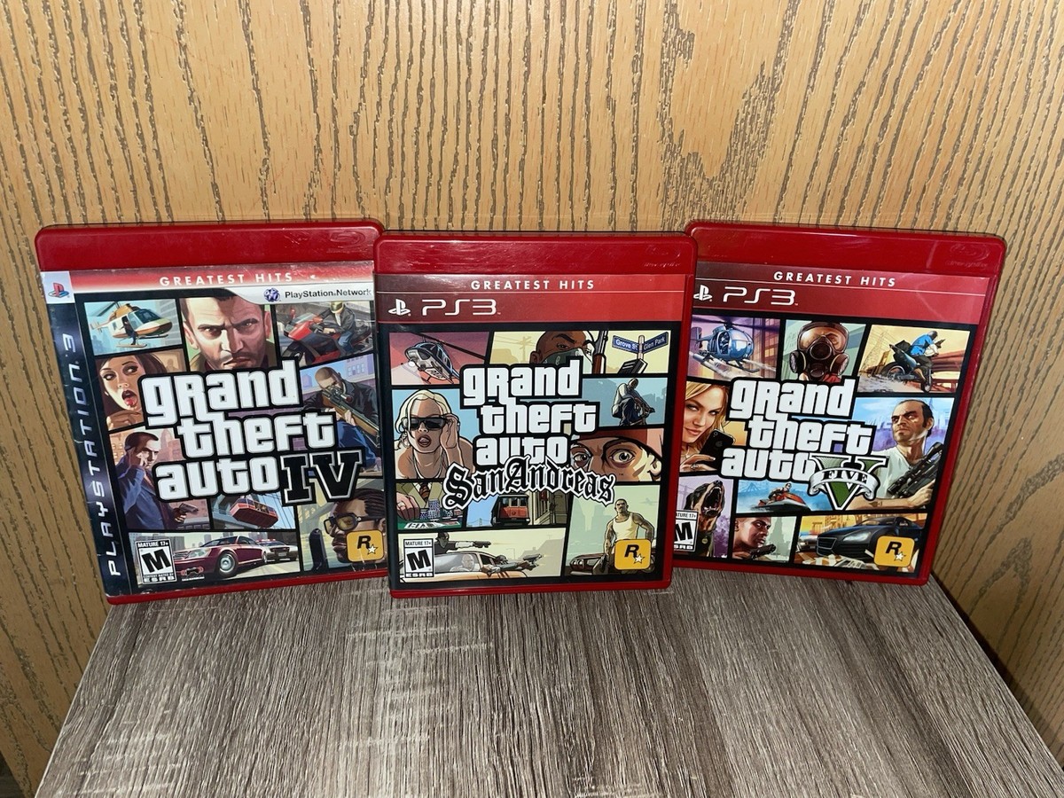 Sony PlayStation 3 PS3 Greatest Hits GTA San Andreas W/ Map GTA 5