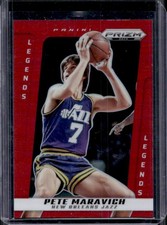 2024-25 Panini Prizm Deca Pete Maravich Red Prizm #/199
