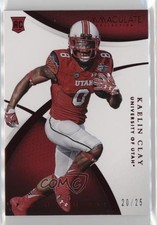 2015 Panini Immaculate Collegiate Rookie Red 20/25 Kaelin Clay #156 0ma6