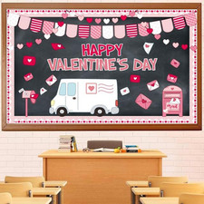 Valentine's Day Bulletin Board Set for Classroom and Office Decor