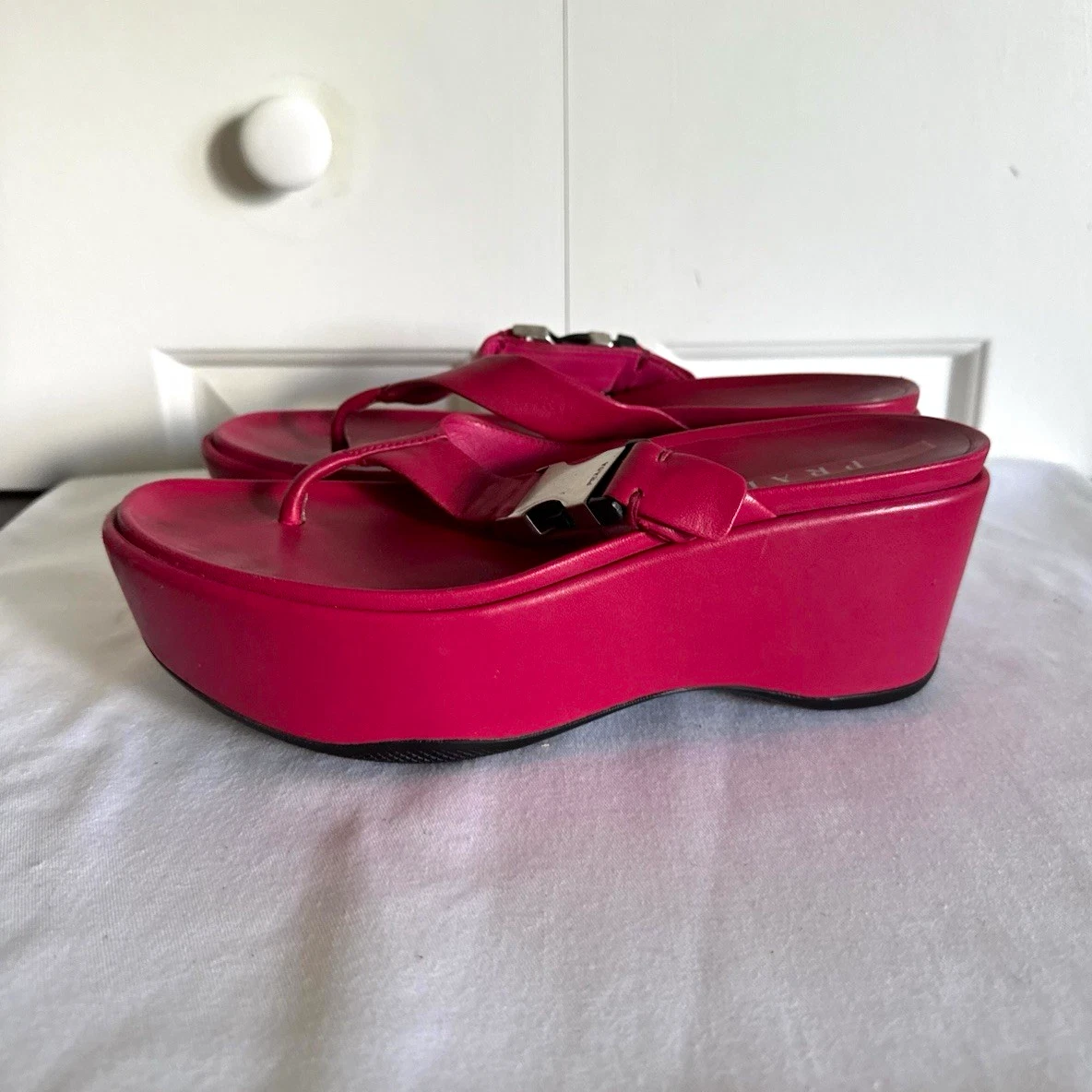 PRADA Thong Mid (2-2.9 in) Heel Height Sandals for Women for sale