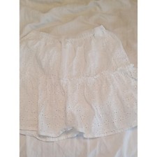 Crewcuts Girl's Size 12 White Eyelet Tiered Mini Skirt. Cottagecore, Summer