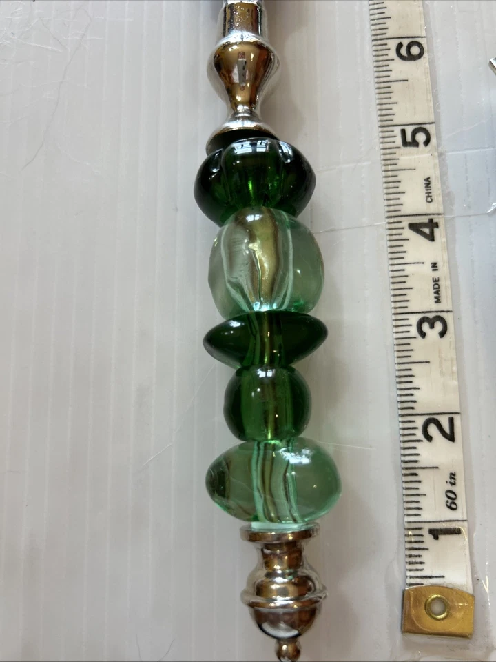 Cypress Home Dessert Service Serrated Cake Knife Wedge Pie Server Green Acrylic - Image 4 of 4