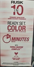 Rusk 6N Dark Natural Blonde Permanent HAIR COLOR w/free developer