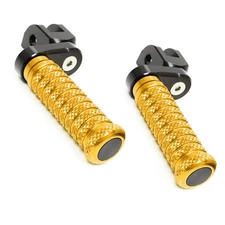 Gold M-Grip Front 1" Extended Foot Pegs For Honda CBR600F (PC41) 12 13 14 15