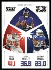 Travis Kelce / Tyler Huntley / Jonathan Taylor 2022 Score #FS15 Fantasy Stars