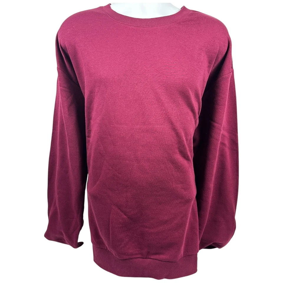 Sudadera polar acogedora ecológica ultra suave (grosella) para hombre ropa alternativa Foto 4 de 4