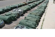 Genuine USGI Army Deployment DUFFEL / Sea Bag.Top load Nylon -RUGGED FOUR PACK