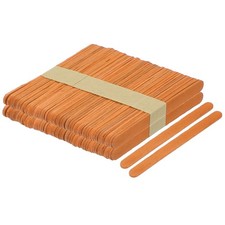 100pcs Wood Craft Sticks 4.5 Inch Ice Cream Sticks Orange