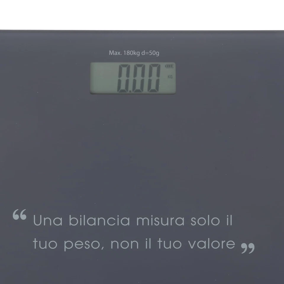 Bilancia Pesapersone Digitale Grigia Con Scritta - Immagine 2 di 4