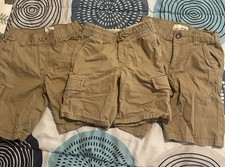 Old Navy Set Of 3 Pairs Khaki Shorts Size 5T Boys Youth Cargo Chino