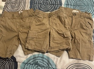 Old Navy set di 3 paia di pantaloncini kaki taglia 5T ragazzo giovane cargo chino