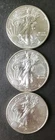 Lot of Three 2011 $1 American Silver Eagle Dollars