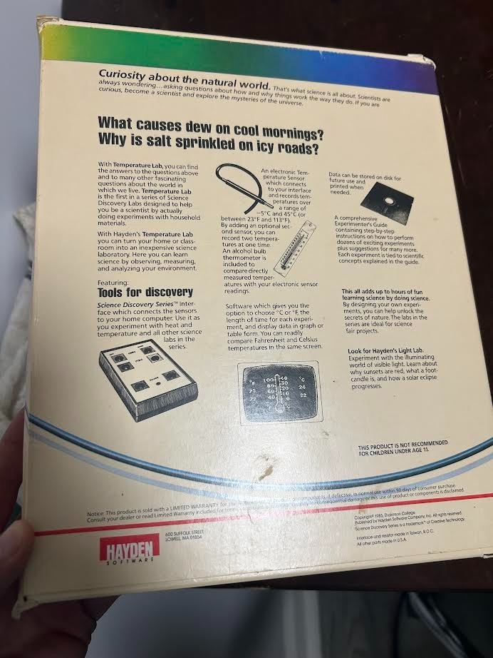Temperature Lab Software Commodore 64 NIB - 1985 - Hyden Software | eBay