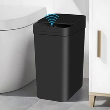 Bathroom Automatic Trash Can 4 Gallon Touchless Motion Sensor Small Garbage C...