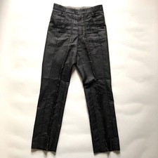 USED EXCELLENT CONDITION COMME DES GARCONS SLACKS, CUT-OFF, RECONSTRUCTED GEOM