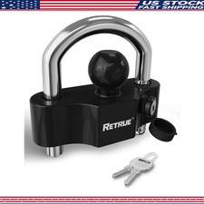 Universal Trailer Hitch Coupler Lock Adjustable Heavy-duty Steel 1-78 Inch 2 I