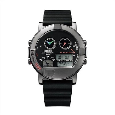 CITIZEN ANA DIGI TEMP WATCH black Japan 250 Limited edition JG0074