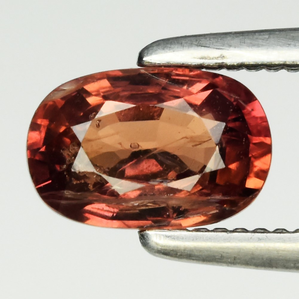 💎 0.71ct 6x4mm Oval Natural Pinkish Orange Sapphire - Unheated, Tanzania Gem