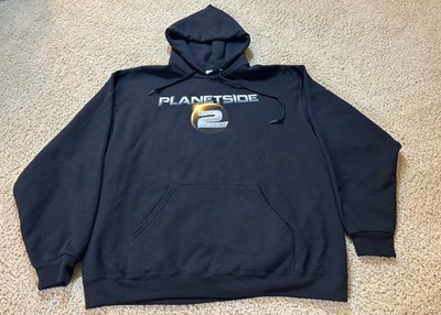 Vintage Y2K Playstation PlanetSide 2 Video Game Promo Hoodie Sweater Size XL