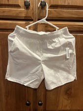 Old Navy White Quick Dry Athletic Shorts Check Pattern girls Activewear