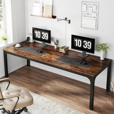 Tribesigns 78.7'' Two Person Office Desk, Double Person Long Computer Desk