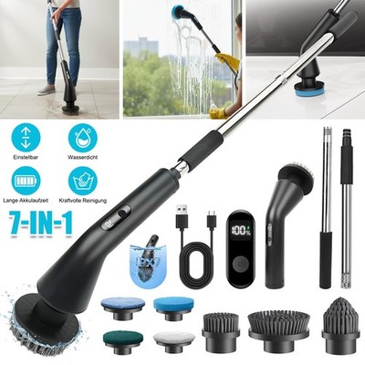 Putzbürste Elektrisch Electric Spin Scrubber 2000mah 7-IN-1 Power Wechselbürsten