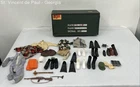 VTG 1964 Hasbro G.I. Joe Action Figure Footlocker Box W/ Accessories and Clothes