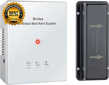 Mailbox Alarm 500Ft Wireless Mailbox Alert with LED Light Flashing 