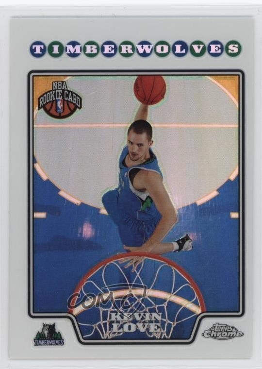 2008-09 Topps Chrome Refractor Kevin Love #185 e1e