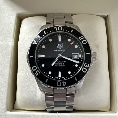 Tag Heuer Men's Aquaracer Calibre 5 Automatic Watch 41mm. Box & Papers