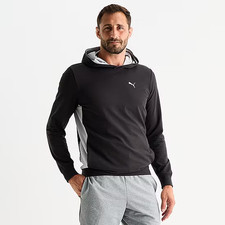 NEW PUMA Men's Pullover Active Hoodie , Black/ Gray, MEDIUM, MSRP: 50