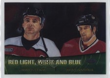 2000-01 Chrome Combos Red Light White and Blue ( ) John LeClair Tony Amonte tw0