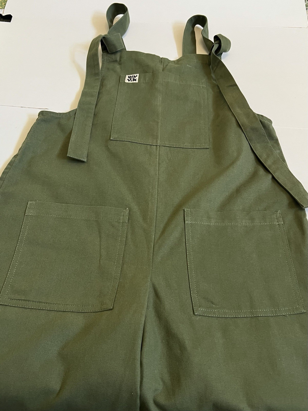 Lucy and Yak Olive Green Overalls Sz S