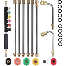120 inch Pressure Washer Extension Wand, Replaceable Upgraded Power Washer Lance