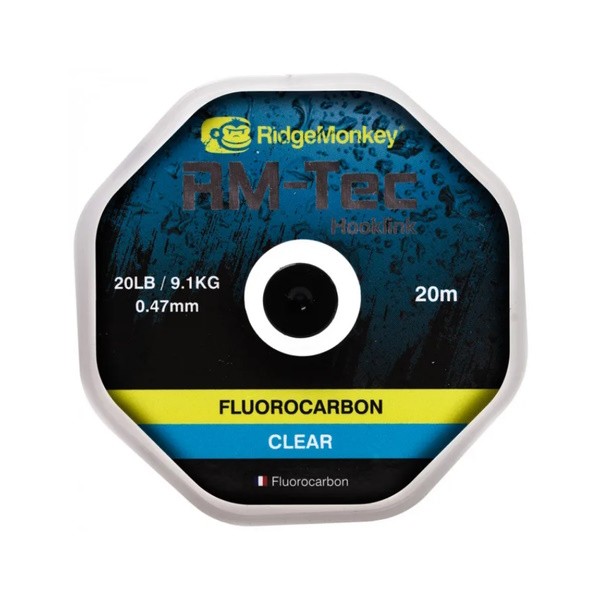 Ridgemonkey Fluorocarbon Hooklink 15lb Clear Carp Fishing