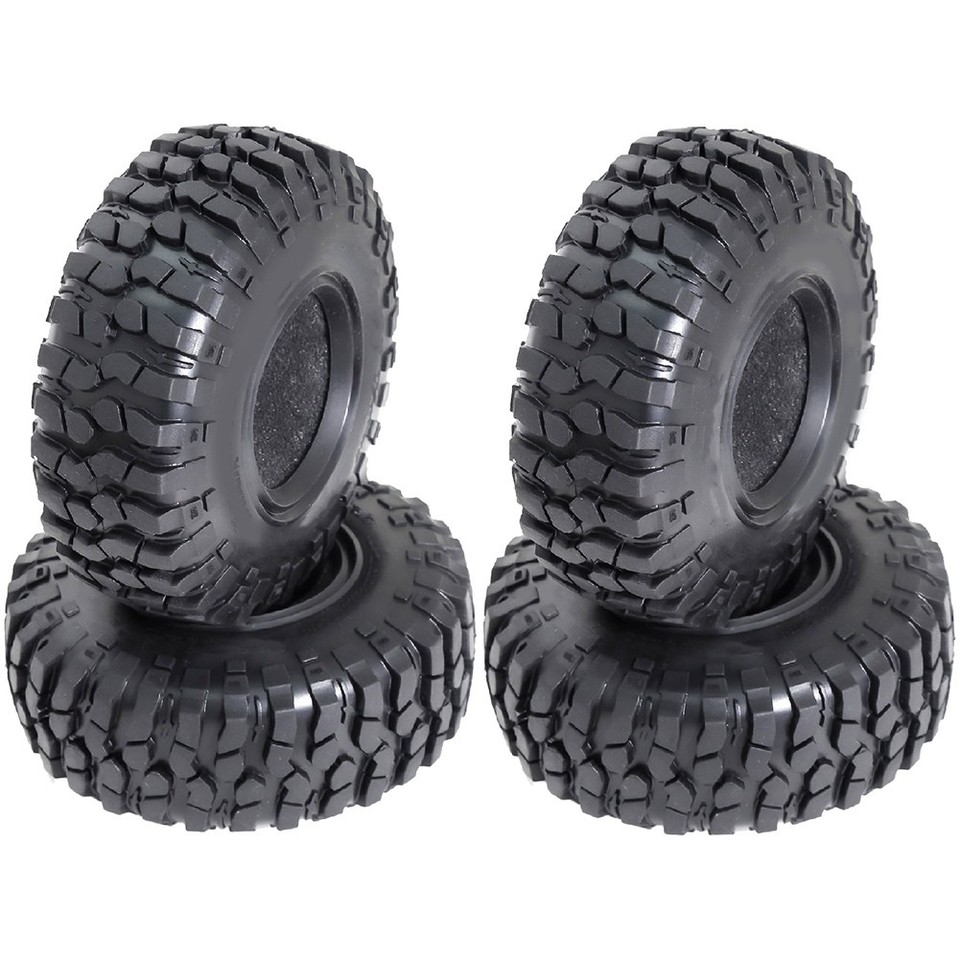 Cimbing Rocks 4PCS 1.9 Inch Universal Climbing Tire 106mm Rock Terrain Tire with ...
