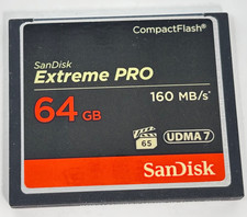SanDisk ExtremePro 64GB Memory Card CompactFlash 160 MB/s VPG Certified