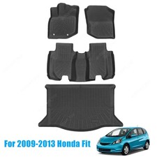 Floor Mats Linercargo Liner Tpe For 2009-2013 Honda Fit 4door Front Rear Row Floor Mats Linercargo Liner Tpe For 2009-2013 Honda Fit 4door Front Rear Row