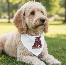 Alabama Fan Dog Bandana Collar, Crimson Tide Football Fan Pet Apparel