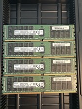 Lot of 4 Samsung 32GB DDR4 PC4-2400T 2Rx4 ECC REG M393A4K40BB1-CRC Server Ram