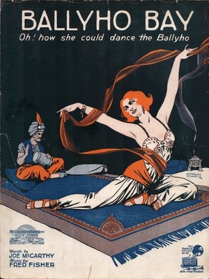 1919 BALLYHO BAY vintage Jazz sheet music MIDDLE EASTERN HAREM DANCER Exotica
