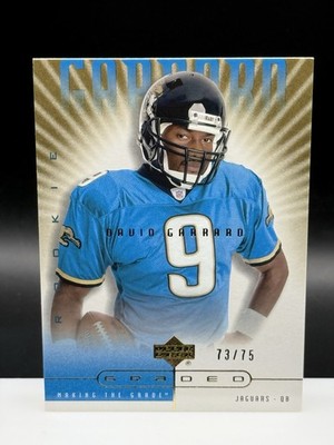 2002 Upper Deck Graded - Making the Grade David Garrard #133 Gold /75 (RC)