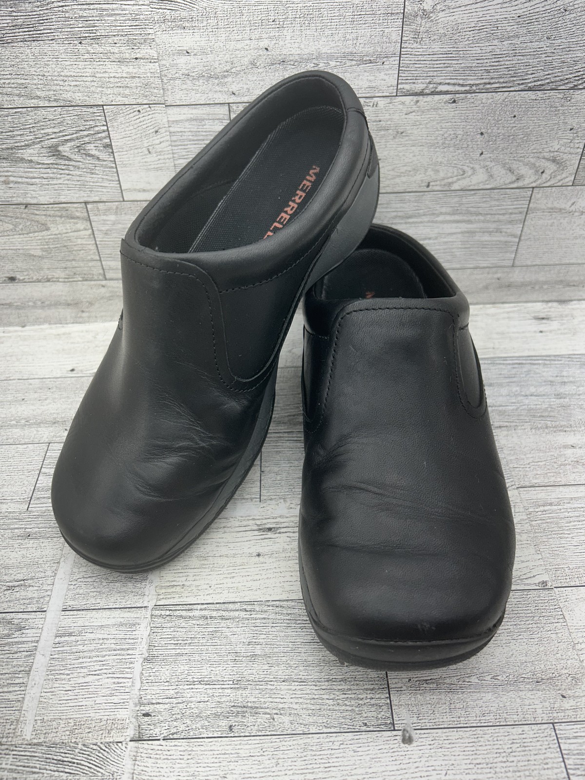 Merrell Scarpe Donna Taglia 7 5 Pelle Slip On Zoccoli da Lavoro QForm2 Comfort J45810W