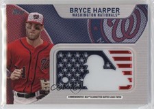 2017 Topps MLB Independence Day Silhouetted Batter Logo Bryce Harper Patch 10no