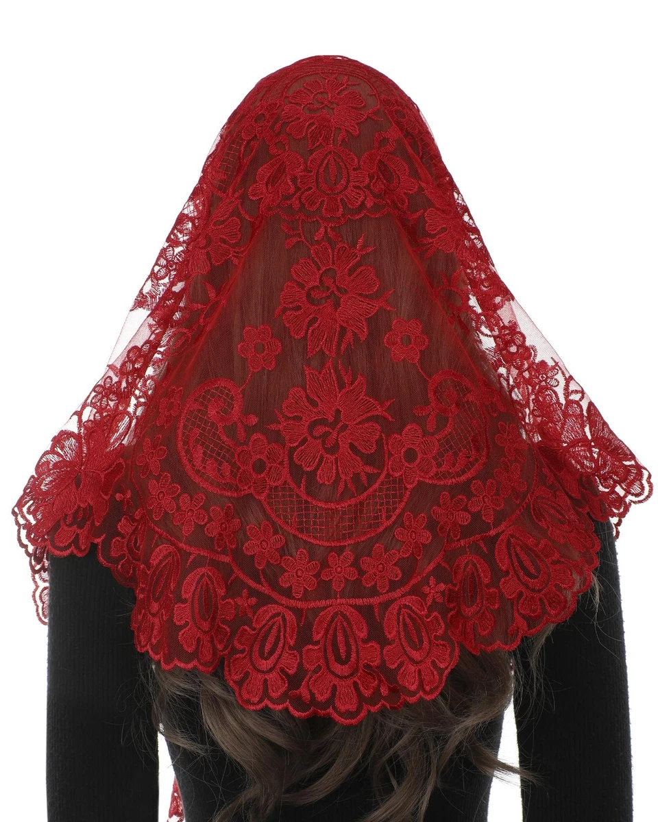 Lace Red Bridal Veils for sale | eBay display picture 3