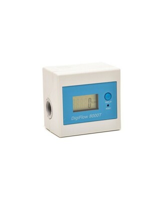Contalitri Digitale DG FLOW 8000T – Misura Tempo E Litri Per Filtri Acqua, Programmabile Fino A 99.500 Litri E 720 Giorni, Con Allarme Acustico