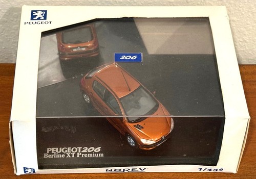 New Norev Orange Peugeot 206 Berline XT Premium 1/43 Scale