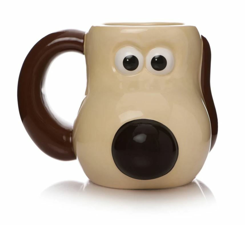 OFFICIAL WALLACE AND GROMIT GROMIT 3D SHAPED COFFEE MUG CUP NEW IN GIFT BOX  HMB | eBay